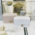 Chanel Beige and White Medium Chic Pearls Flap Bag