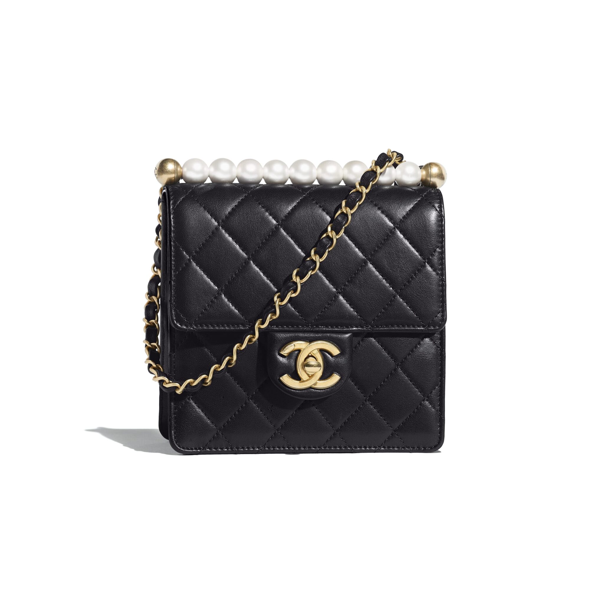 chanel with pearls bag