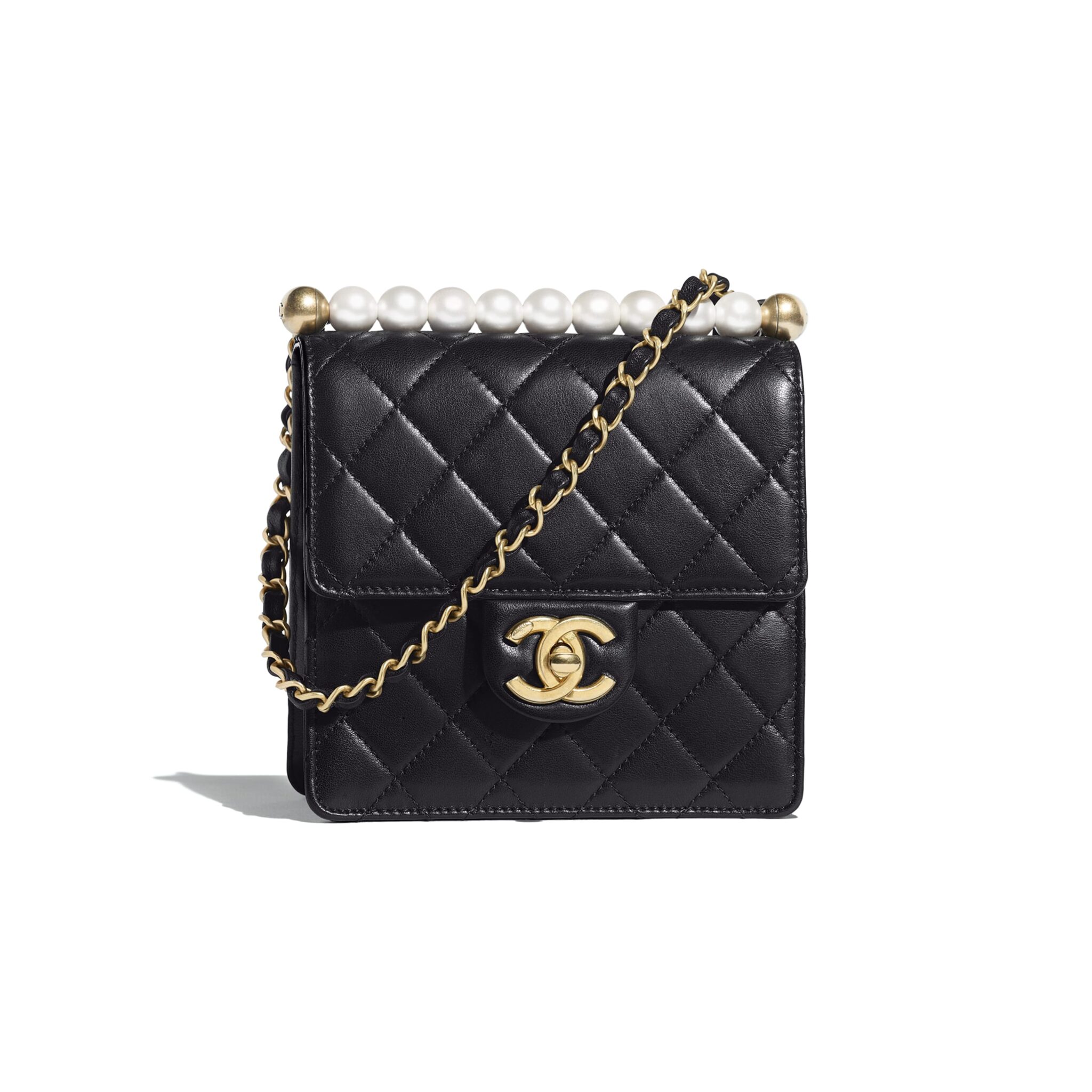 Chanel Flap Bag With Pearl CC And Chain — UFO No More