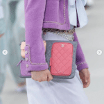 Chanel Blue and Pink Multi-Pocket Pouch Bag