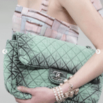 Chanel Light Green Large Flap Bag