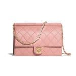 Chanel Pink Large Chic Pearls Flap Bag