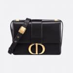 Dior Black Calfskin 30 Montaigne Flap Bag