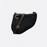 Dior Black Calfskin Saddle Clutch Bag