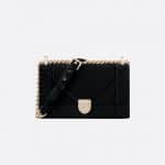 Dior Black Velvet Small Diorama Bag