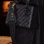 Dior Black Woven Lady Dior Bag