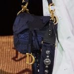 Dior Blue Patchwork Saddle Bag