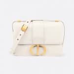 Dior Off-White Calfskin 30 Montaigne Flap Bag