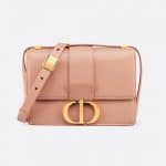 Dior Pale Pink Calfskin 30 Montaigne Flap Bag