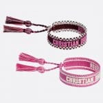 Dior Purple and Pink J'adior Woven Bracelets