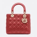 Dior Sienna Lambskin Lady Dior Bag