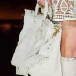 Dior White Raffia Lady Dior Bag