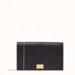 Fendi Black Peekaboo Wallet on Chain Bag