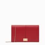 Fendi Red Peekaboo Wallet on Chain Bag