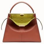 Fendi Rust Red Peekaboo X-Lite Bag