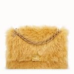 Fendi Yellow Sheepskin Kan U Bag