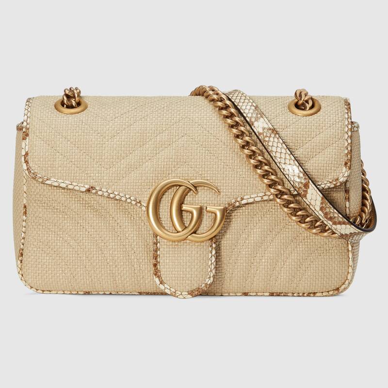 Gucci Pre-Fall 2019 Bag Collection Features Raffia and Straw Bags