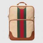 Gucci Beige Vintage Canvas Backpack Bag