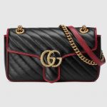 Gucci Black GG Marmont Small Shoulder Bag