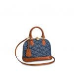 Louis Vuitton Blue Denim Alma BB Bag