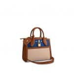 Louis Vuitton Blue/Beige Taurillon City Steamer Mini Bag