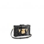 Louis Vuitton Noir Monogram Vernis Petite Malle Bag