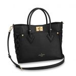 Louis Vuitton Noir Calfskin/Monogram Tufting On My Side Tote Bag