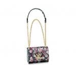 Louis Vuitton Pink Floral Print Twist PM Bag