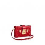 Louis Vuitton Rouge Monogram Vernis Petite Malle Bag