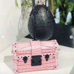 Louis Vuitton Black Crocodile Œuf and Pink Petite Malle Bags