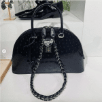 Louis Vuitton Black Ostrich Alma Bag