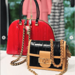 Louis Vuitton Red Alma and Black Dauphine Bags