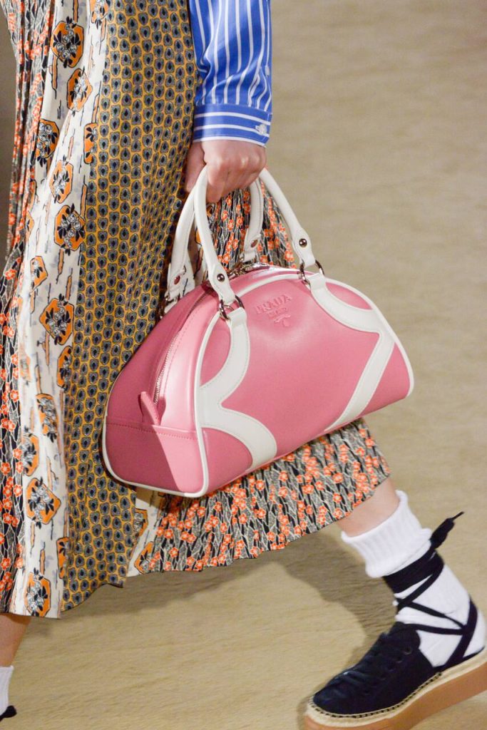 Prada Pink Bowling Bag 1