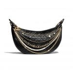 Chanel Black All About Chains Hobo Bag
