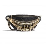 Chanel Black All About Chains Waist Bag