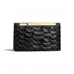 Chanel Black Calfskin Clutch Bag