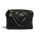 Chanel Black Lambskin Large Bowling Bag
