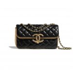 Chanel Black:Gold CC Chic Small Flap Bag