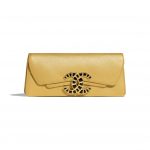 Chanel Gold Metallic Lambskin Clutch Bag