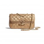 Chanel Gold:Beige CC Chic Small Flap Bag