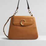 Chloe Autumnal Brown C Medium Shoulder Bag