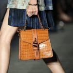 Chloe Tan Crocodile Embossed Top Handle Bag - Resort 2020