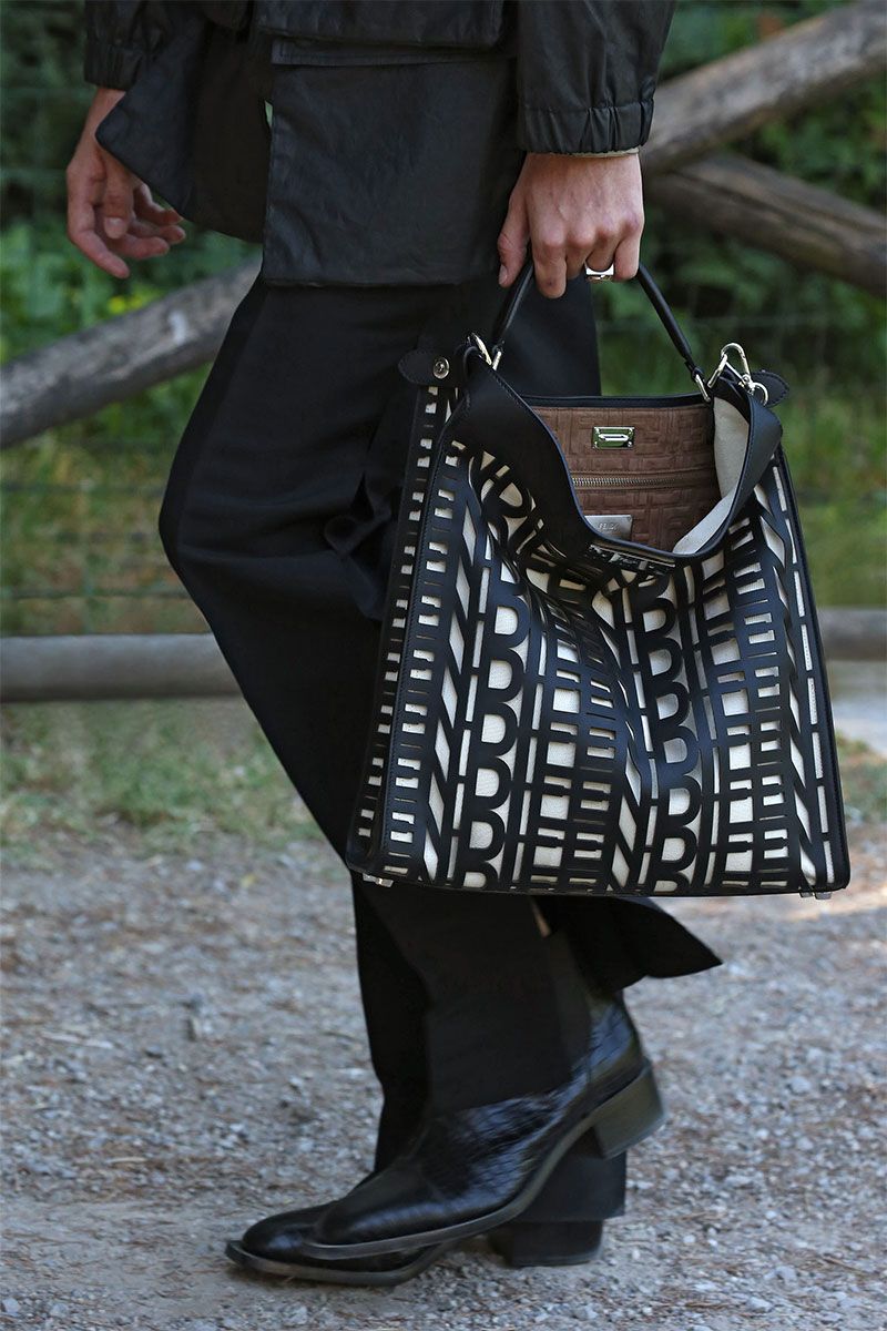 fendi tote bag black