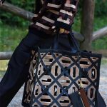 Fendi Black/Brown Perforated Tote Bag - Spring 2020
