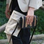 Fendi Black/Brown Striped Mini Messenger Bag - Spring 2020