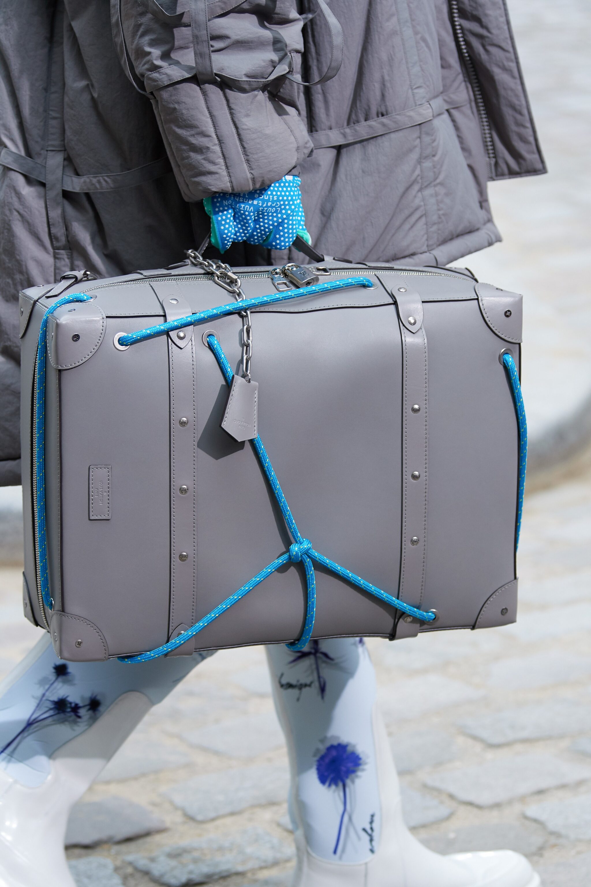 Louis Vuitton Soft Trunk Backpack Monogram Tuffetage PM Turquoise