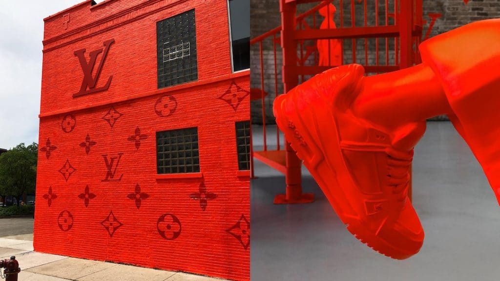 Louis Vuitton's Neon Orange Chicago Pop-Up Emerges as Summer's New Temple  of Cool