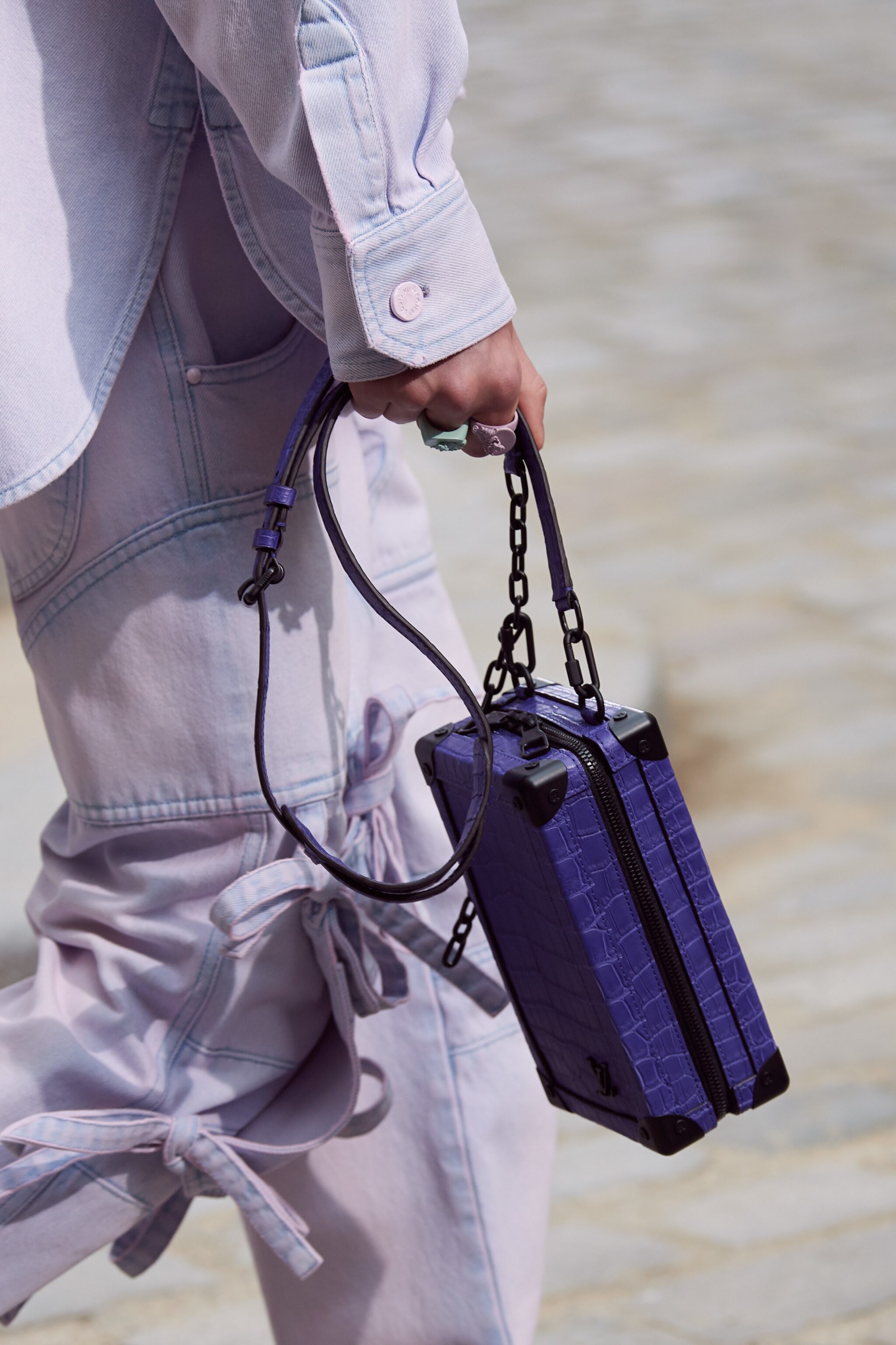 Louis Vuitton Soft Trunk Clutch Monogram Tuffetage Men's Spring-Summer 2020  by Virgil Abloh 