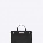 Saint Laurent Black Crocodile Embossed Manhattan Small Shopping Bag