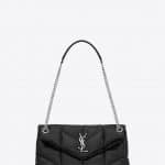 Saint Laurent Black LouLou Puffer Small Bag